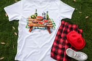 Watercolor Camping Clipart Bundle, an Illustration by Moon Studio (Thumbnail 9 of 15)