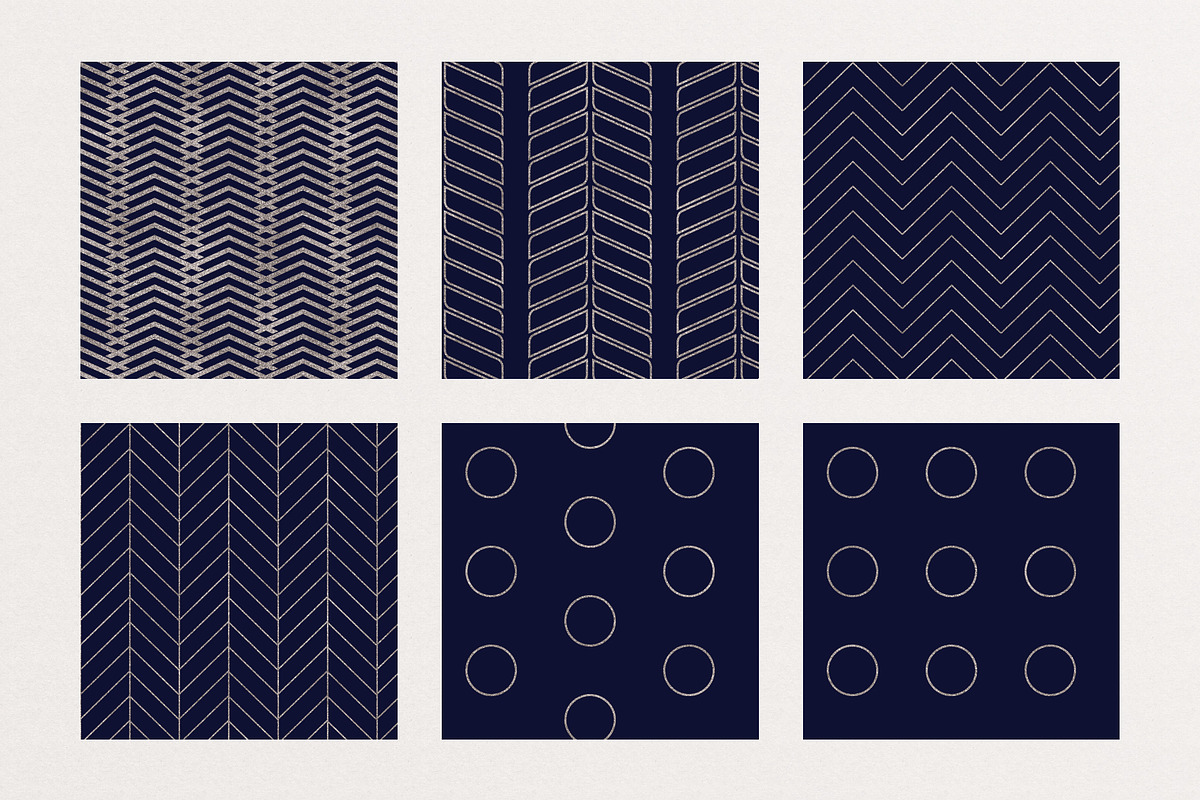 Seamless Silver and Navy 20 Set, a Pattern Graphic by Pip Sweet
