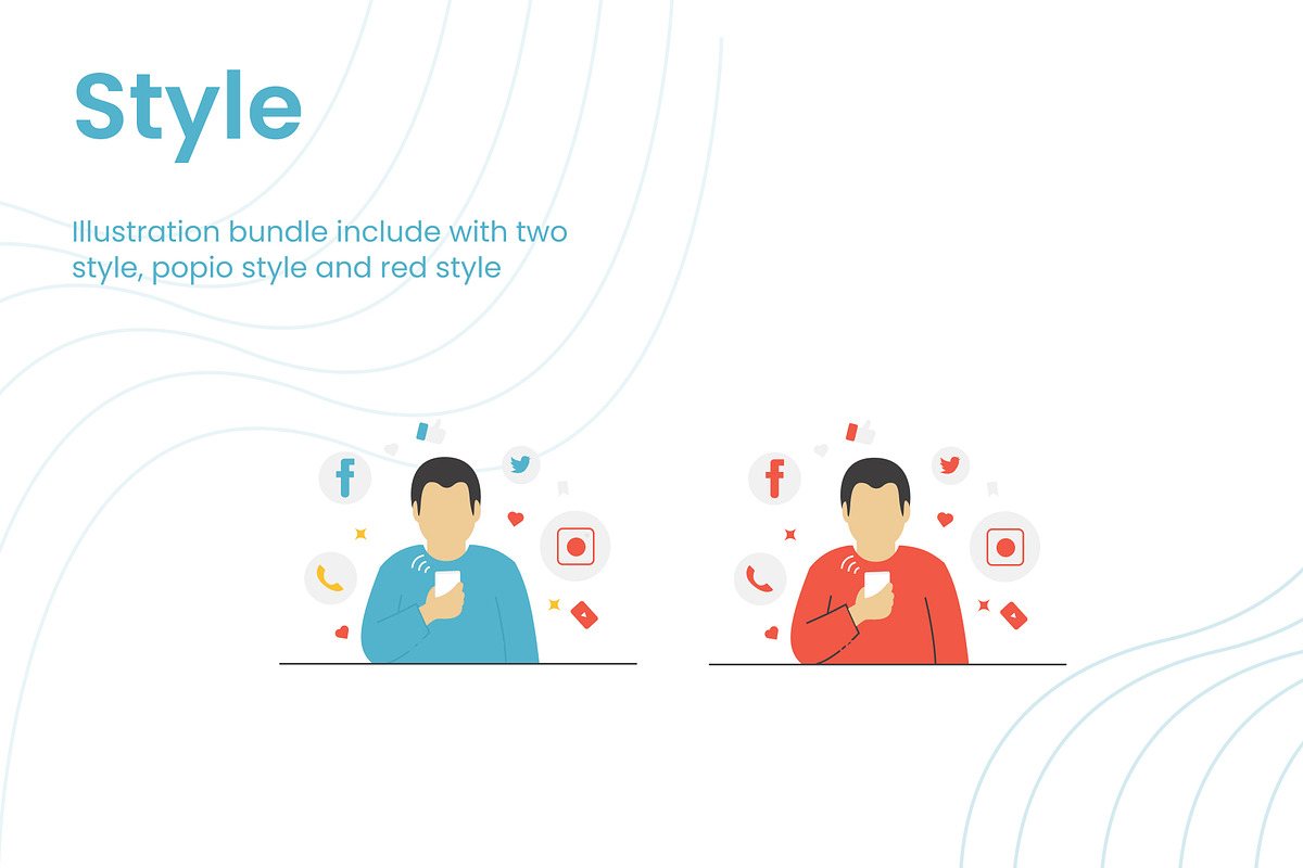 Popio Illustration Bundle, a Person Illustration by Kawalan Studio (Photo 2 of 8)
