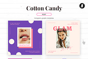 Cotton candy social media templates, a Social Media Template by Chanut is industries (Thumbnail 3 of 8)