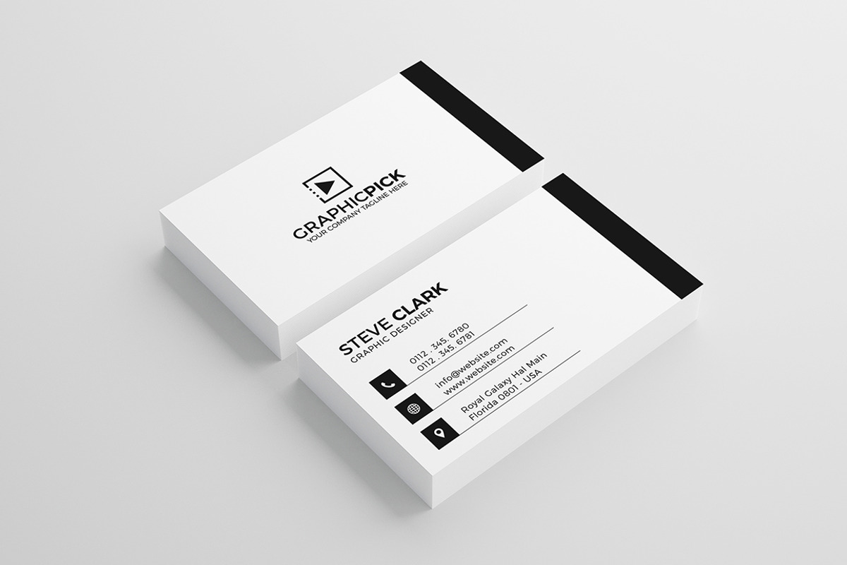 Clean Minimal Business Card, a Business Card Template by Shahjhan (Photo 2 of 3)