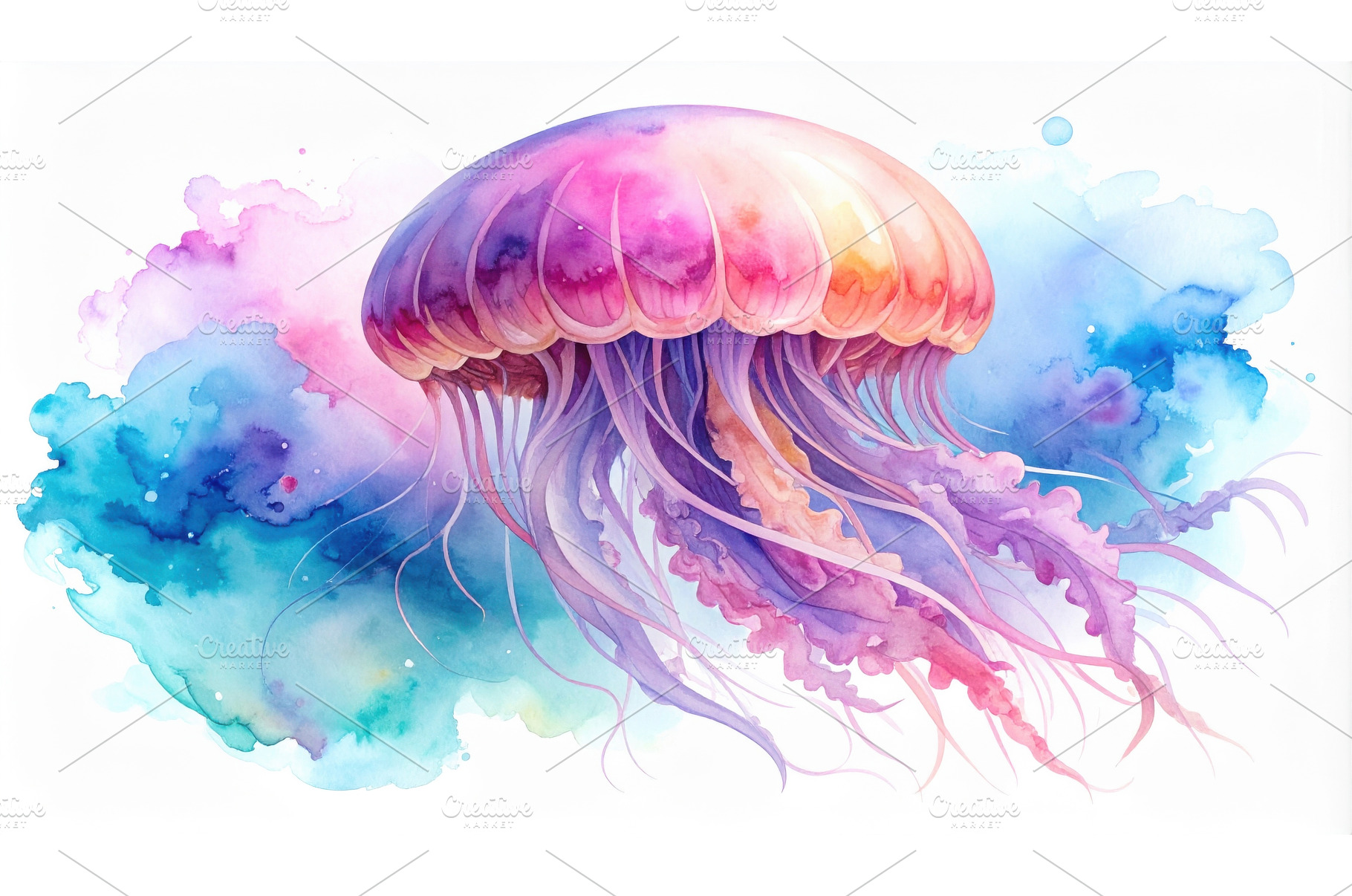 Vibrant purple and pink jellyfish, an Animal Photo by Igor Tichonow