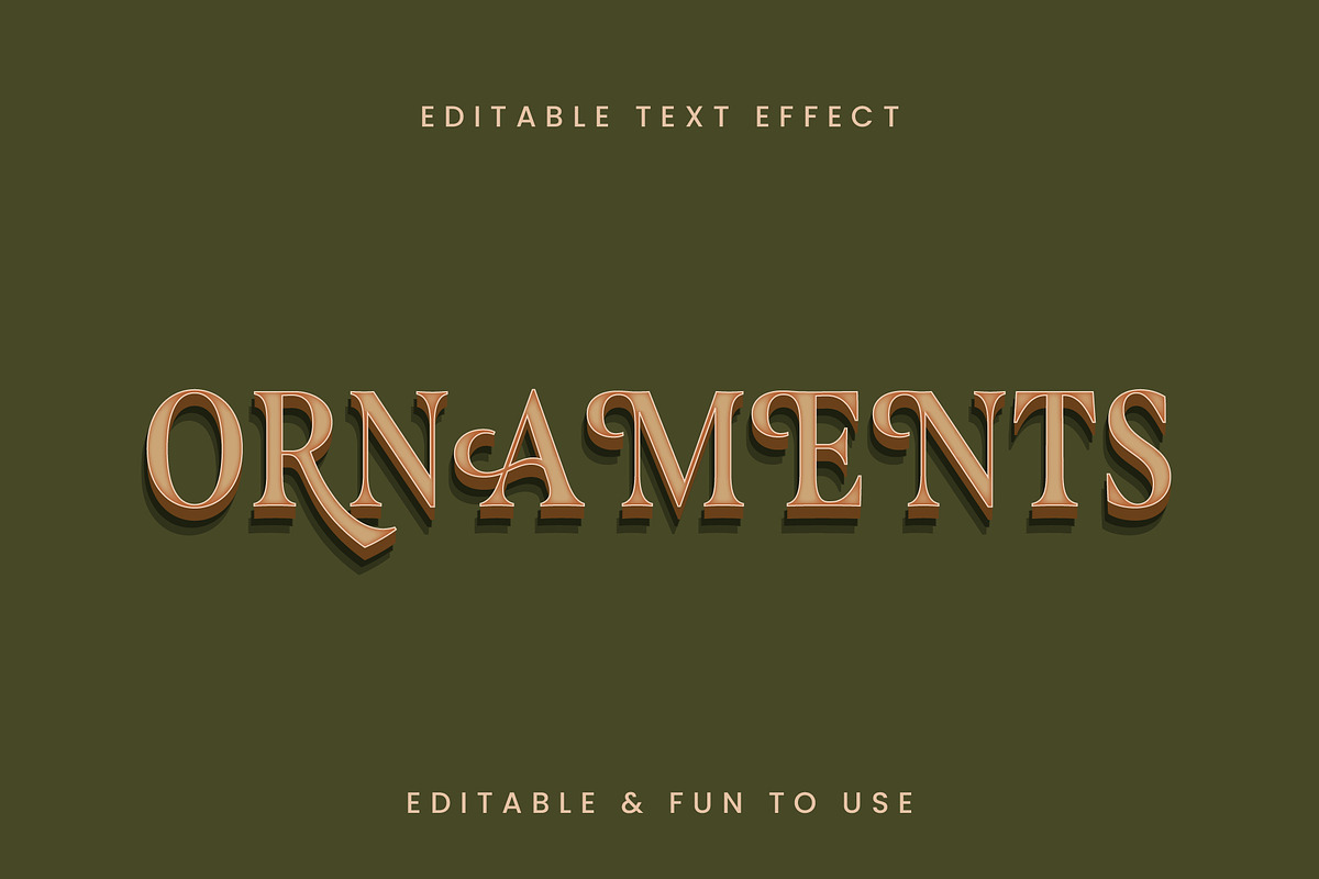 Ornamental Script Text Effect