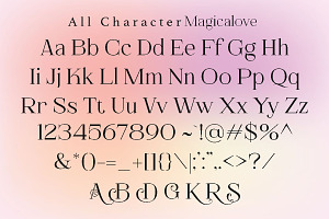 Magicalove Romantic Serif Font