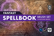 Fantasy Spell Book Brush Set, a Brush Add-On by Zsolt Kosa Art (Thumbnail 1 of 6)
