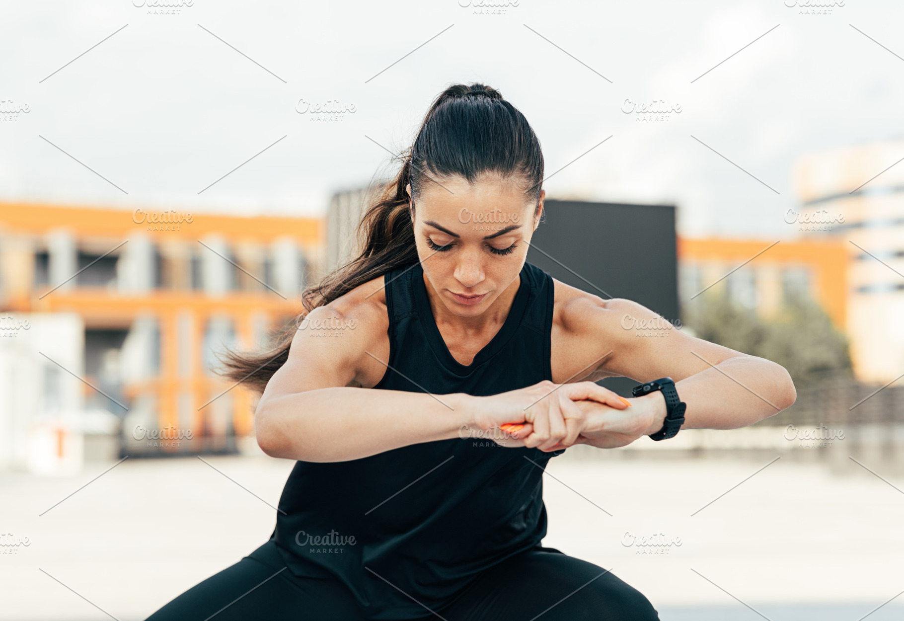 Young fit woman exercising outdoors, a Person Photo by Artem Varnitsin