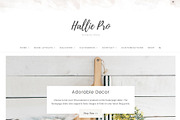 The Hallie Pro Wordpress Theme, a WordPress Template by angiemakeswebsites (Thumbnail 1 of 6)