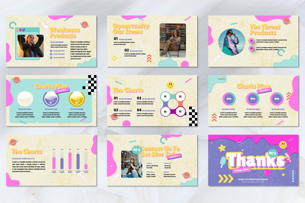 Freanz - 90s Collage Keynote, a Presentation Template by Dhabee (Photo 7 of 7)