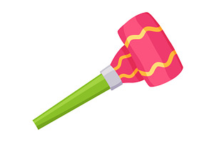 Party blower or noise maker, an Object Illustration by Things for designers