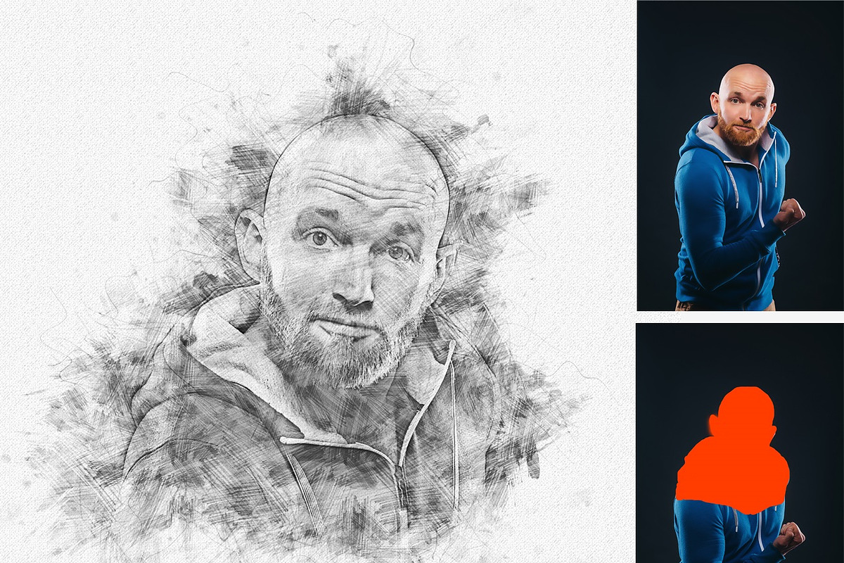 Artistic Pencil Sketch PS Action, an Action Add-On by MRI STUDIO (Photo 11 of 14)