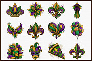 Mardi Gras Png Bundle Mardi Gras Cli, an Illustration by Sublimation Artist (Thumbnail 3 of 6)