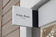 Logo Mockup Modern White Sign, a Product Mockup by Asylab (Thumbnail 2 of 5)