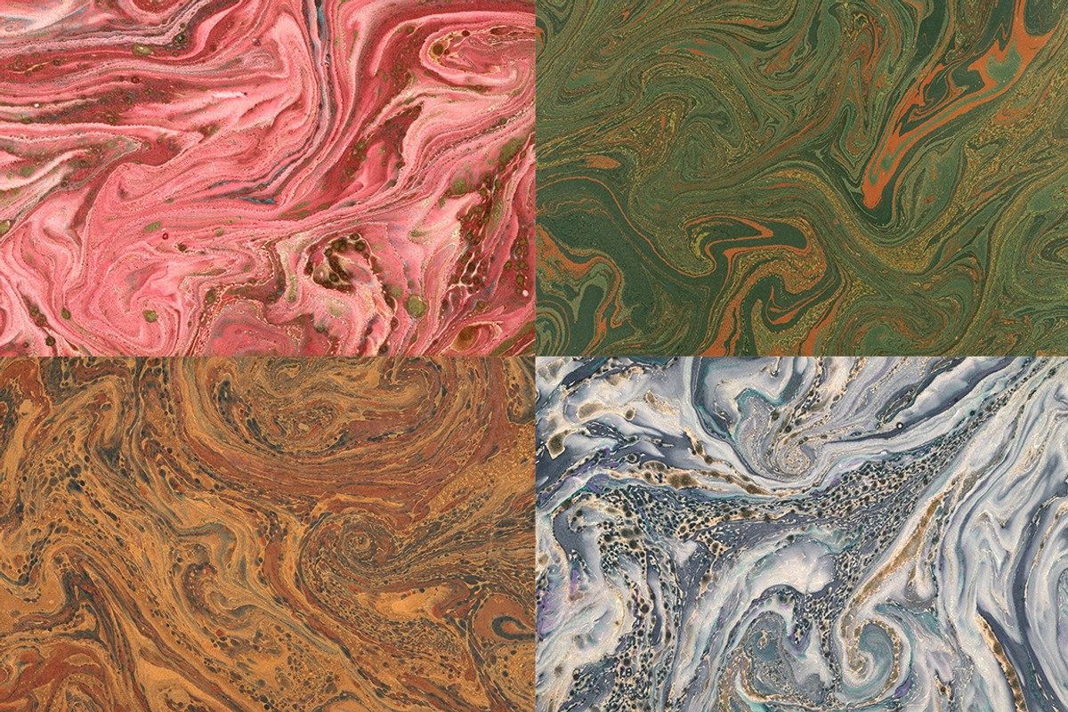 15 Authentic Marbled Paper Textures, a Texture Graphic by Sick Optix (Photo 2 of 6)