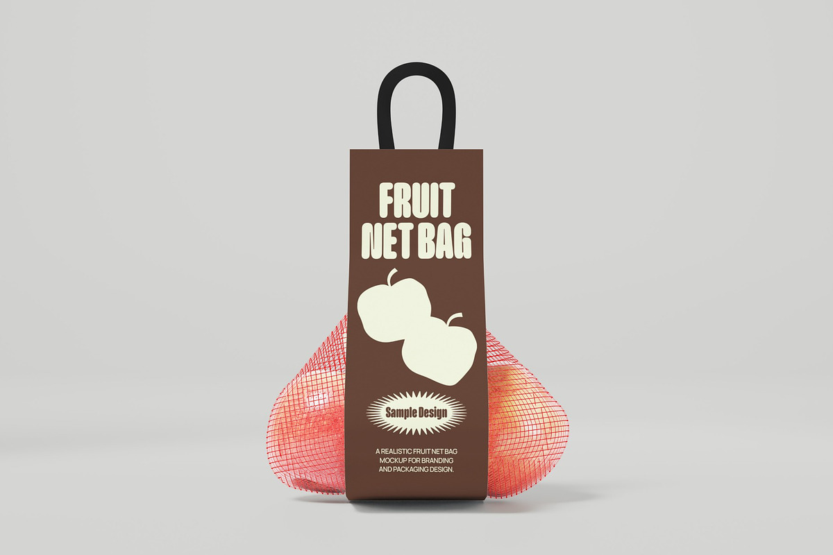 Fruit Net Bag Mockup, a Packaging Mockup by graphicook (Photo 3 of 4)