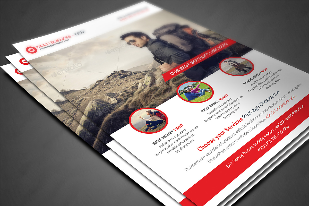 Multipurpose Business Flyer, a Flyer Template by AfzaalGraphics (Photo 3 of 4)