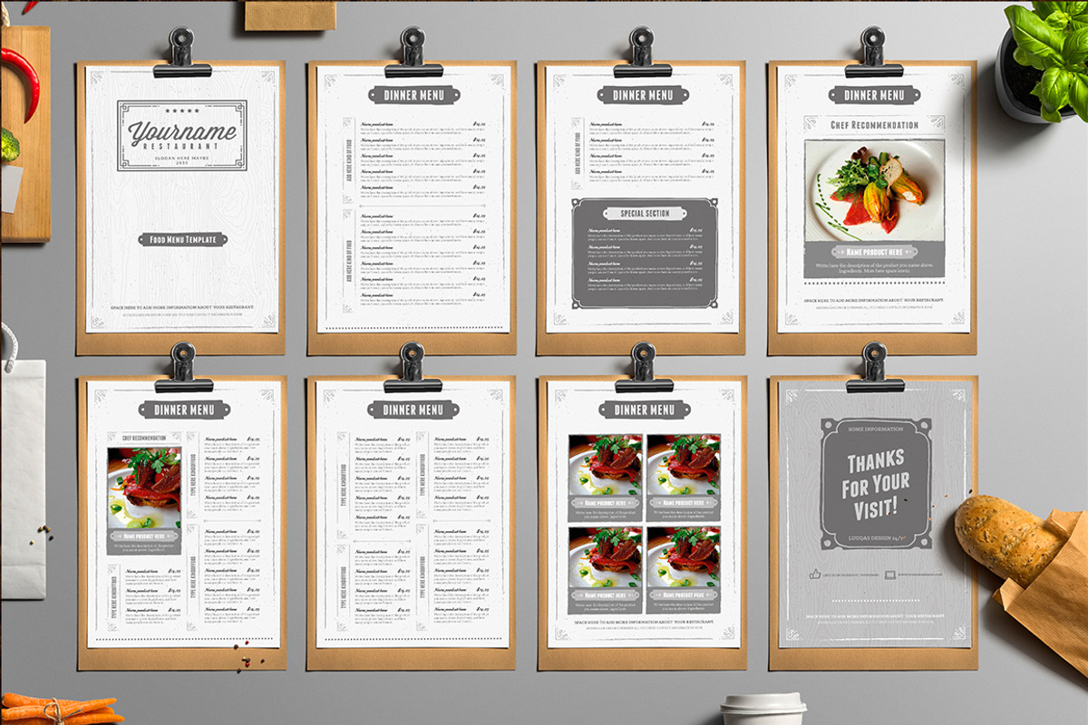 Classy Food Menu 4, a Brochure Template by Luuqas Design (Photo 1 of 10)