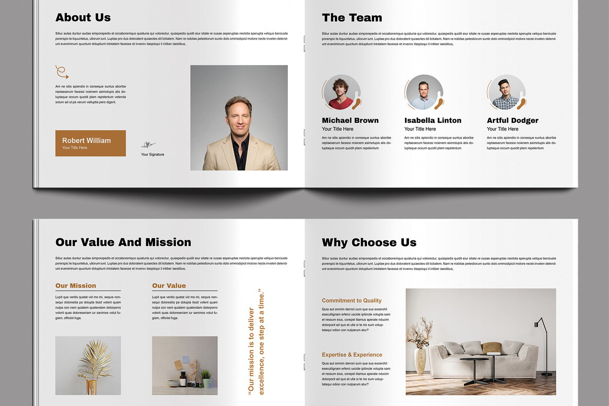 Welcome Packet Brochure Layout, a Brochure Template by MightyDesign (Photo 3 of 8)