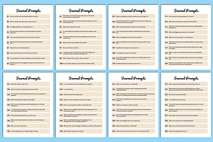 Editable 365 Journal Prompts Canva