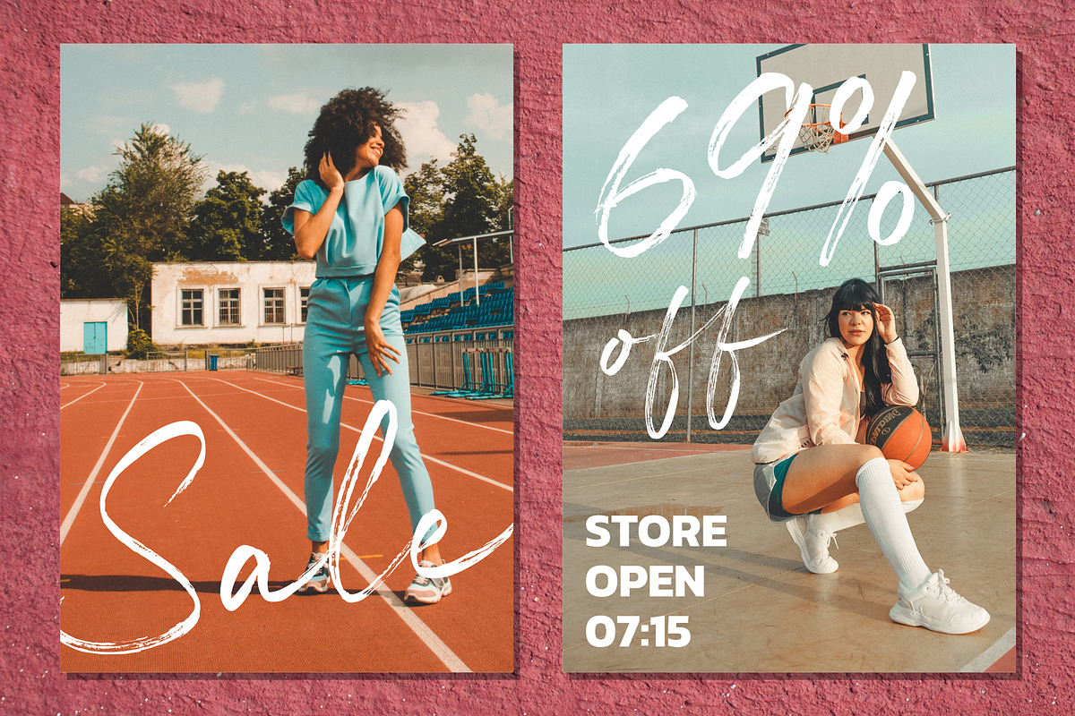 Rossane - Dry Brush Script Font, a Script Font by VSTRD TYPEWORKS (Photo 11 of 12)