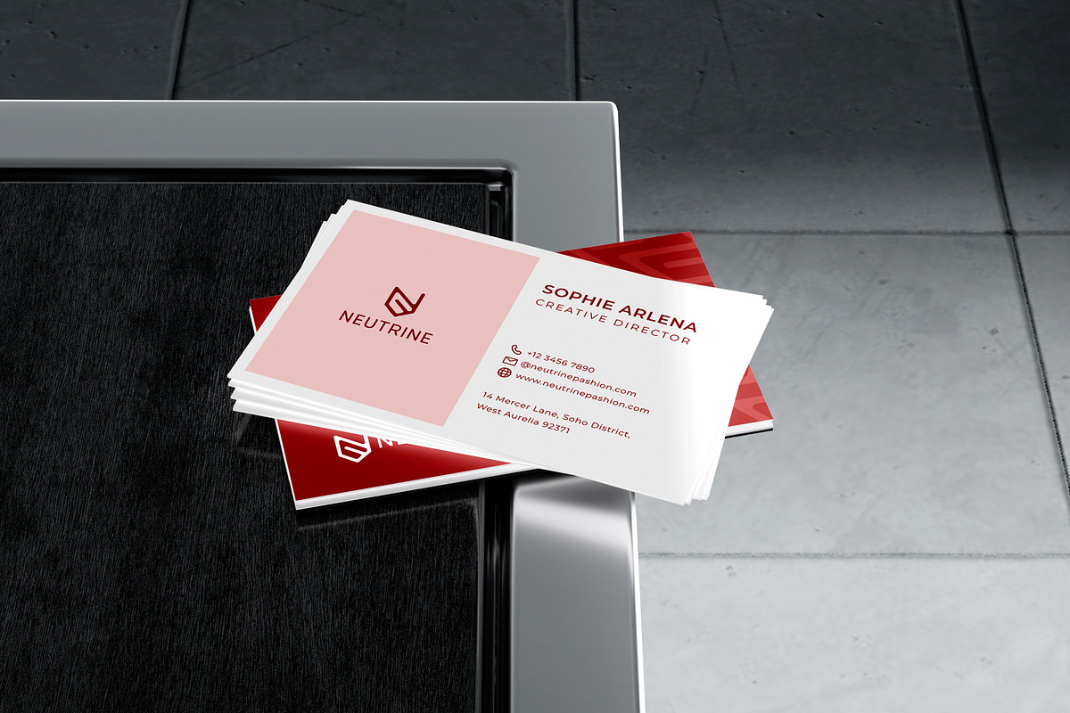 Business Card Mockup, an Advertising Mockup by SLAB! Design (Photo 5 of 6)