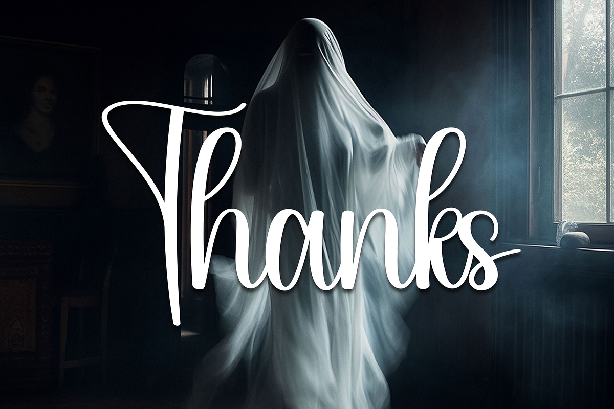 Ghosting | Script Font, a Handwritten Font by Scratchones (Photo 9 of 9)