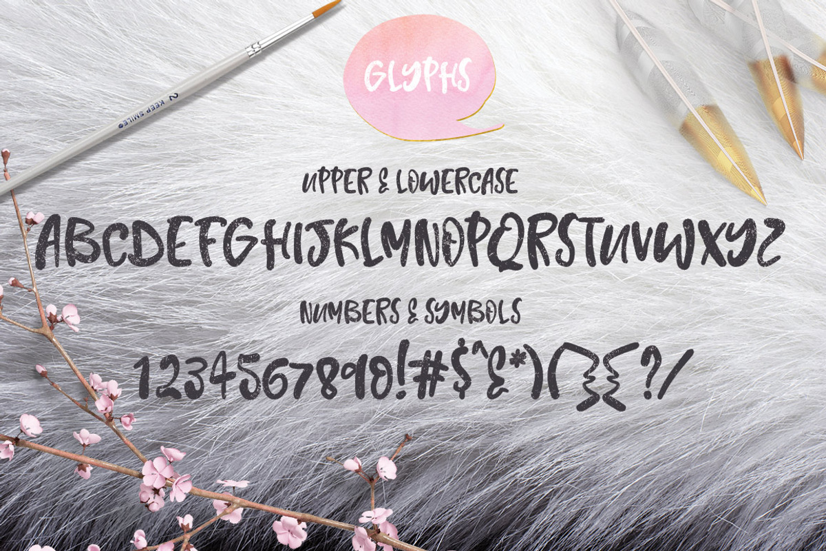 Rabbit Fur Font Typeface preview 2