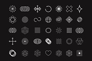 Retro geometric shapes. 120 elements, an Object Graphic by Getalo Viktoriia (Thumbnail 6 of 9)