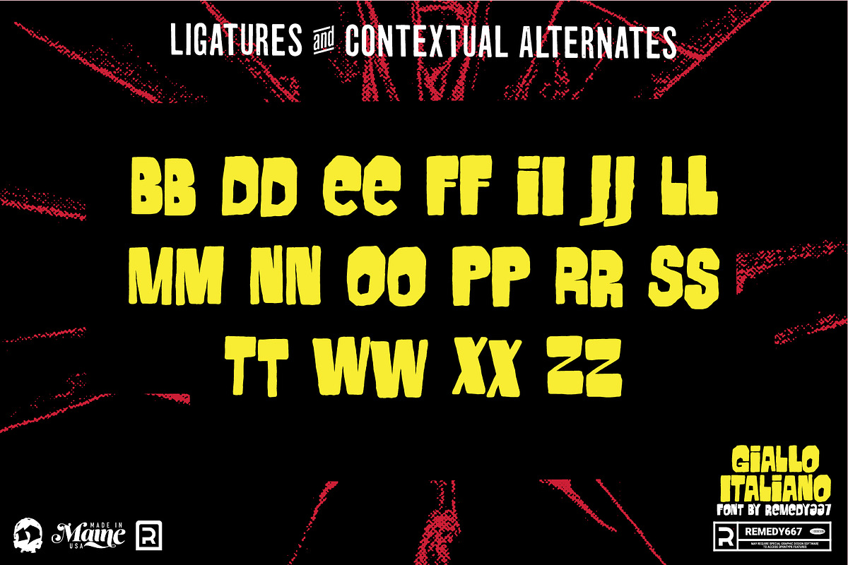 Giallo Italiano - Horror Film Font, a Font by Remedy667 (Photo 6 of 6)