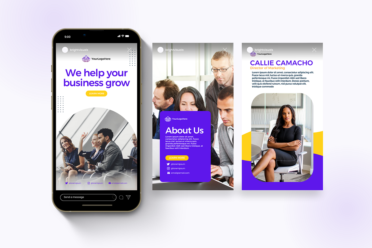 Social Media Kit | Posts and Banners, a Social Media Template by Studio B | Canva Template (Photo 4 of 10)