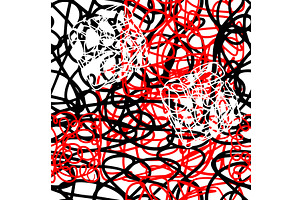 Black , white and red curvy brush, an Illustration by Nenahliadava Design