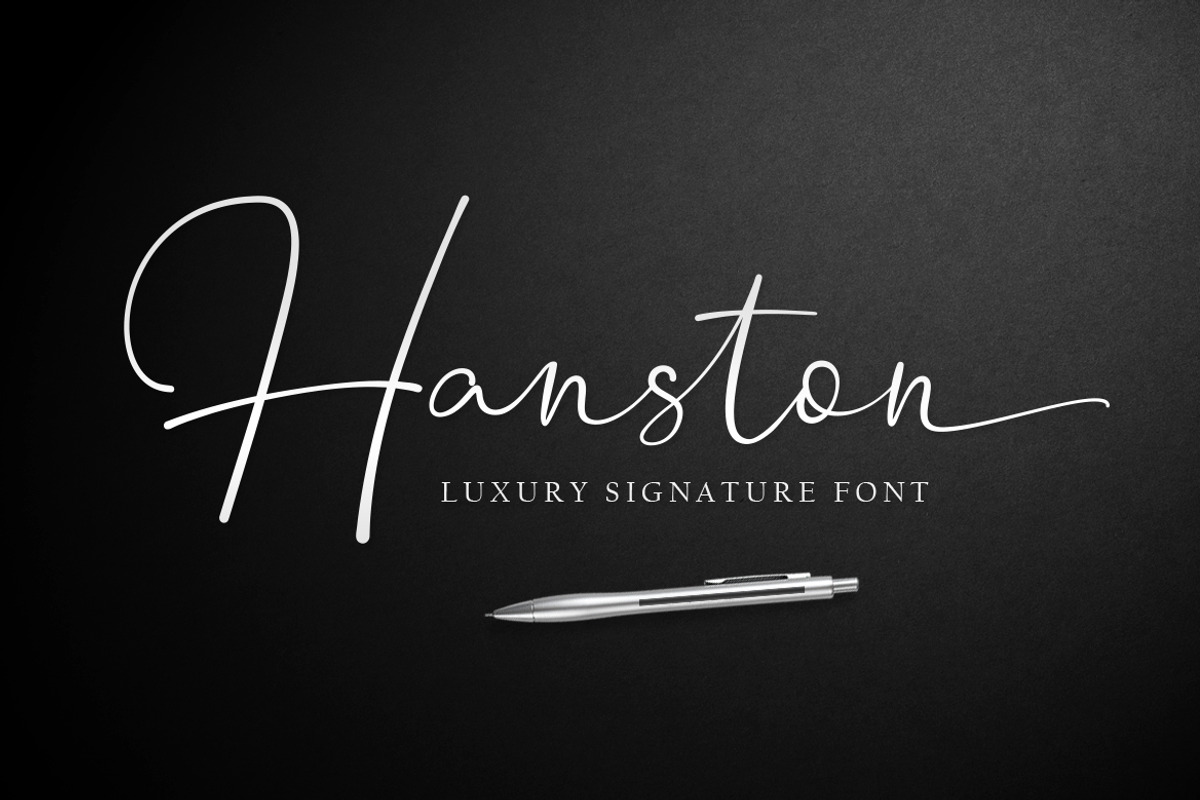 Hanston | Signature Font