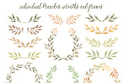 Autumn leaves watercolor collection, a Seasonal Illustration by alenaganzhela (Thumbnail 5 of 11)
