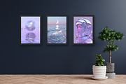Metallic Holographic Art Prints Set, a Decorative Illustration by Artimind Studio (Thumbnail 3 of 11)