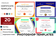 Professional Certificate Design PSD, a Print Template by DigitAuras (Thumbnail 1 of 3)