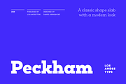 Peckham, a Slab Serif Font by Los Andes Type (Thumbnail 1 of 14)
