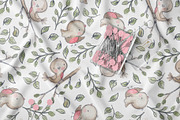 Woodland Birds Pattern, a Pattern Graphic by StudioGlouna (Thumbnail 2 of 4)