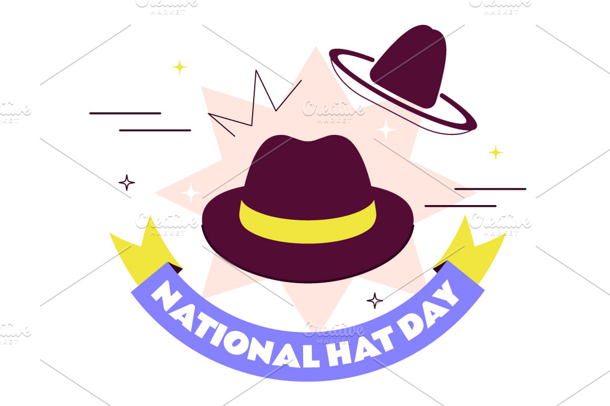 11 National Hat Day Illustration, a Person Illustration by denayunebgt (Photo 5 of 5)