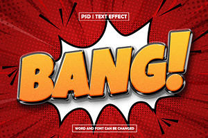 Comic book style bang text effect