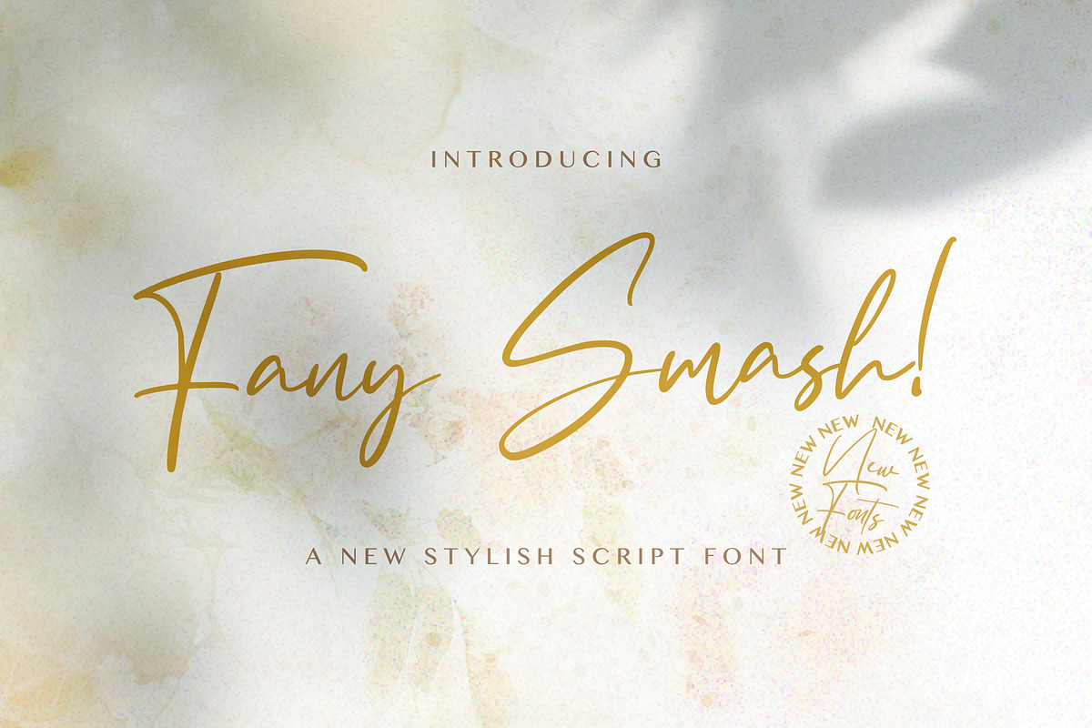 Fany Smash - Handwritten Font, a Script Font by StringLabs (Photo 1 of 8)