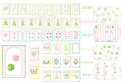 Spring Mahjong Set PNG Watercolor, a Graphic by LABFcreations (Thumbnail 2 of 4)