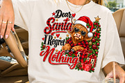 Dear Santa I Regret Nothing Cow PNG, a Seasonal Illustration by Rose Art (Thumbnail 2 of 4)