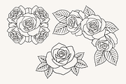 Rose Flower Line Art Illustration, a Decorative Illustration by Kusumaillustration (Thumbnail 7 of 11)