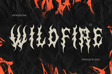 CS Wildfire – Black Metal Font