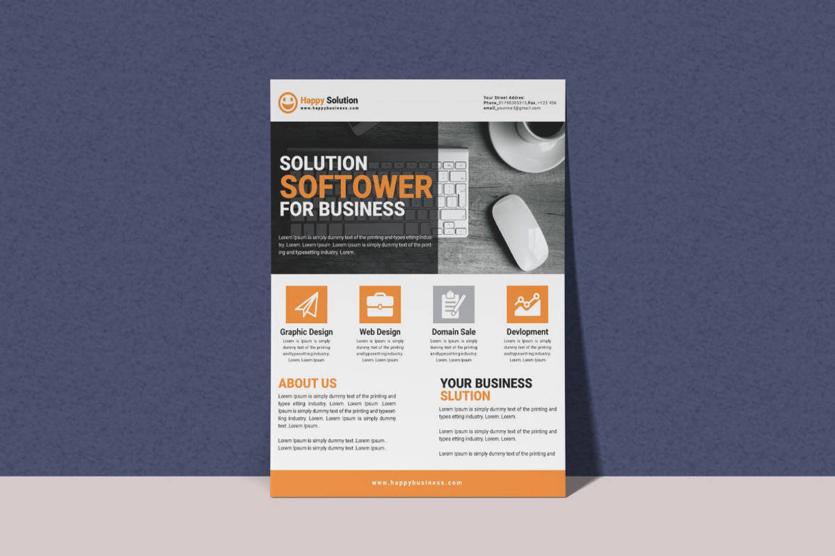 Creative Business Advertising Flyer, a Flyer Template by BrandlyTemplate (Photo 4 of 4)