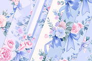Floral Ribbonerie Seamless Patterns, a Texture Illustration by Dream Creation (Thumbnail 2 of 6)