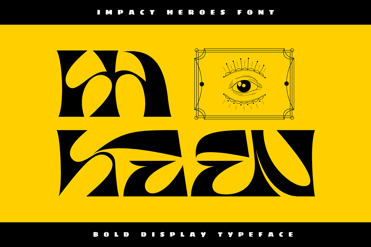 Impact Heroes Font preview 2
