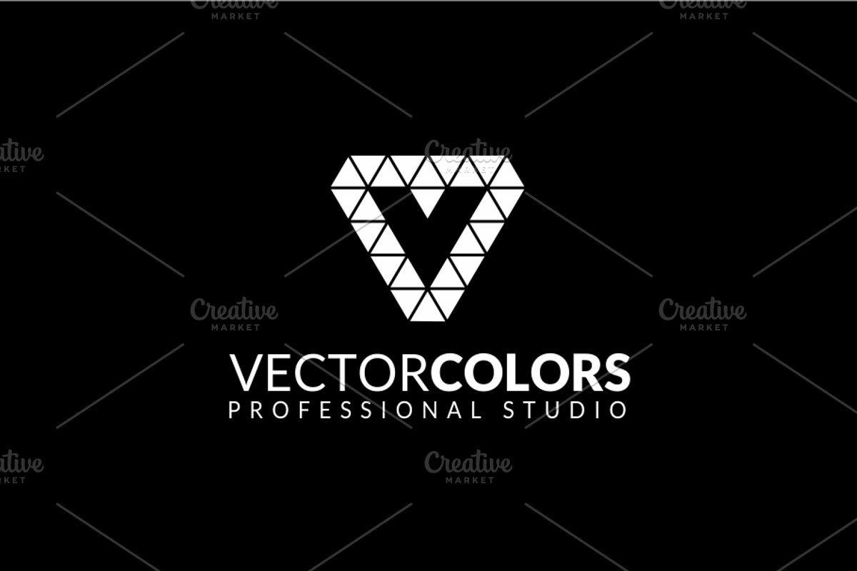 Vector Letter V Colorful Pixel Logo, a Branding & Logo Template by yopie (Photo 3 of 5)