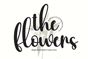 the flowers | Script Font, a Script Font by Scratchones (Thumbnail 1 of 8)