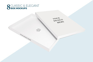 8 Classic & Elegant Box Mockups