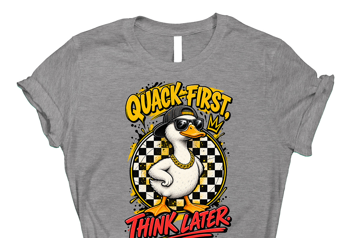 Quack First Think Later Cool PNG, an Object Graphic by Star Graphic Design (Photo 10 of 13)